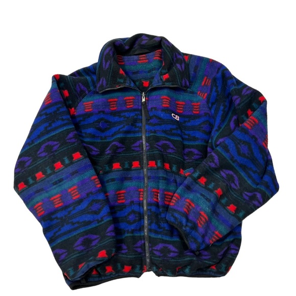 CB Sports Other - Cb Sports Aztec Fleece Full Zip Up Multi Color Southwest Lined
